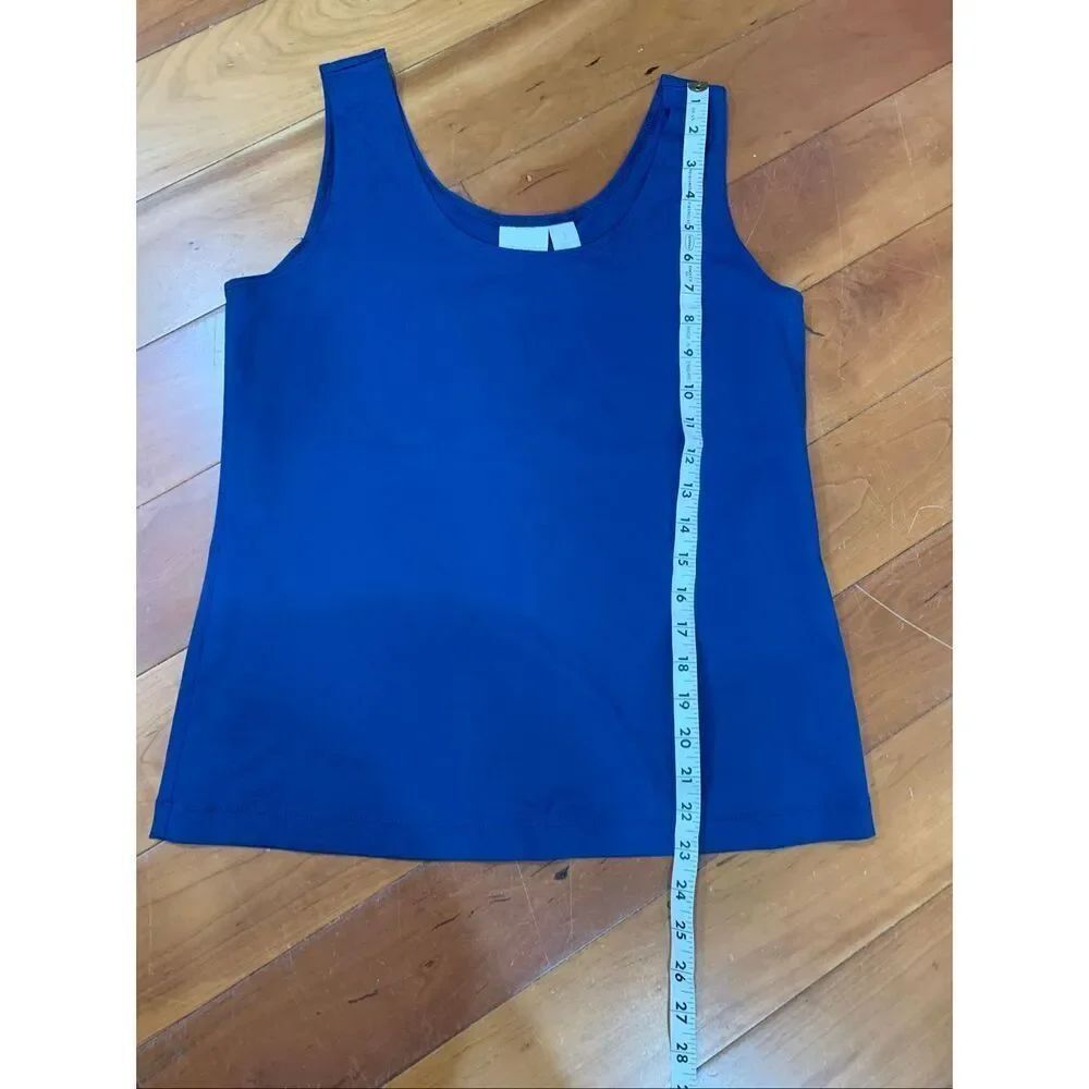 Chico’s Dark Blue Tank Top #Chico’s SIZE 1 #casual wear #tank top - Picture 5 of 8